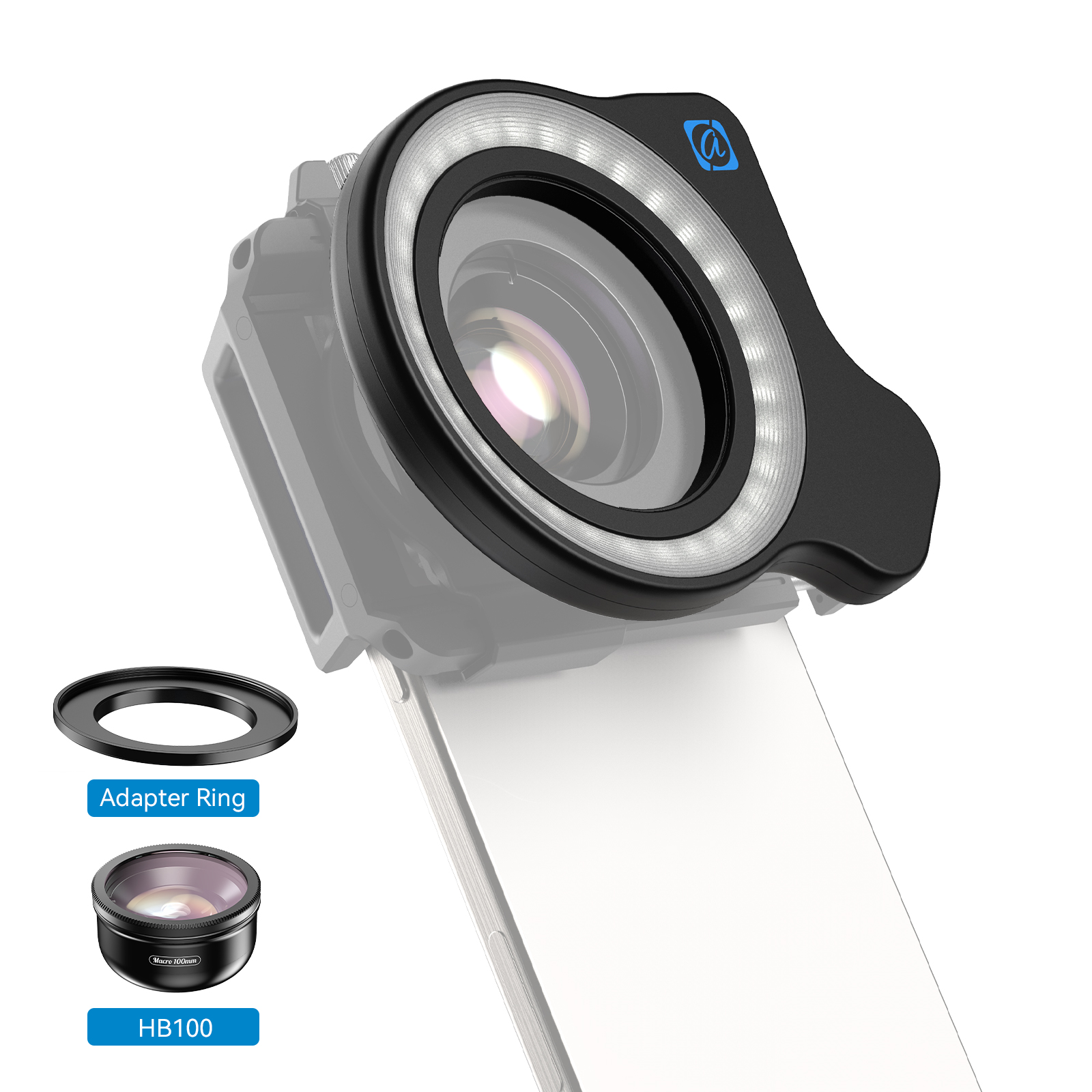 Photography Lighting Ring - APEXEL 37mm 52mm Thread Macro Lens