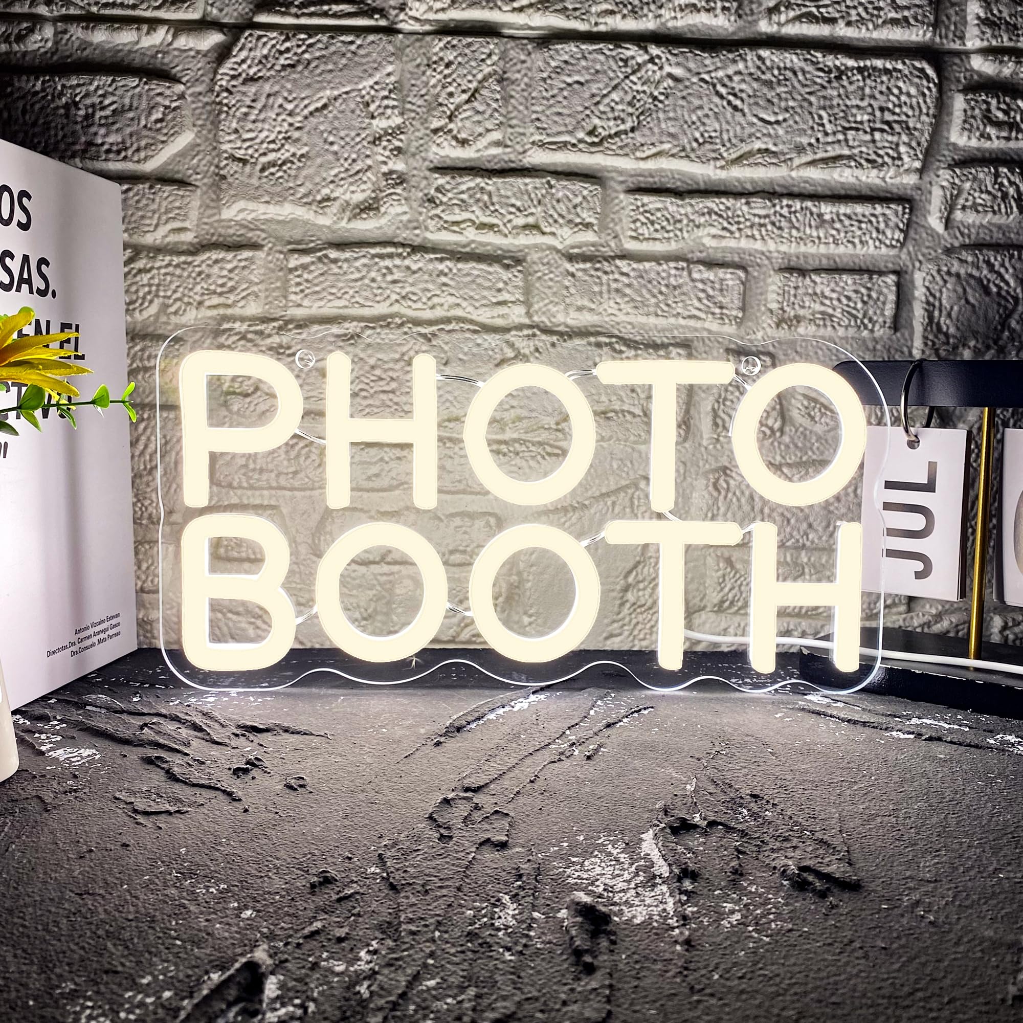 Photography Lighting Wedding Reception - Photo Booth Neon Sign, Dimmable Sign