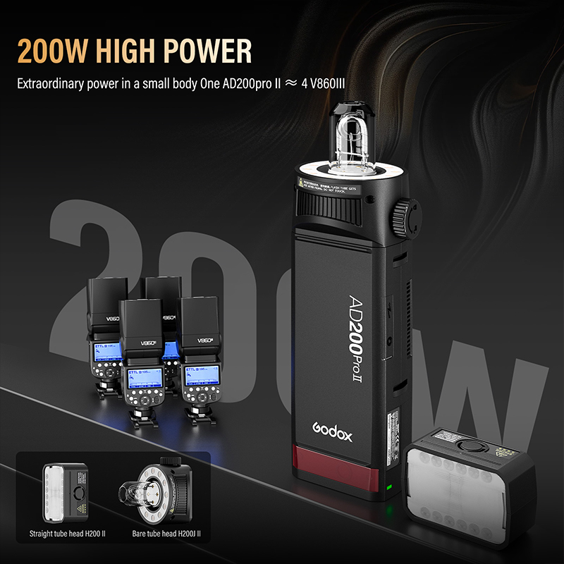 Godox AD200ProII  TTL 2.4G Wir - огляд і ціна Photography Lighting Wireless