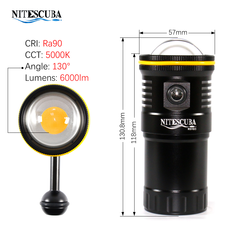 Nitescuba NSV60 LED Diving Vid - огляд і ціна Photography Lighting Wireless