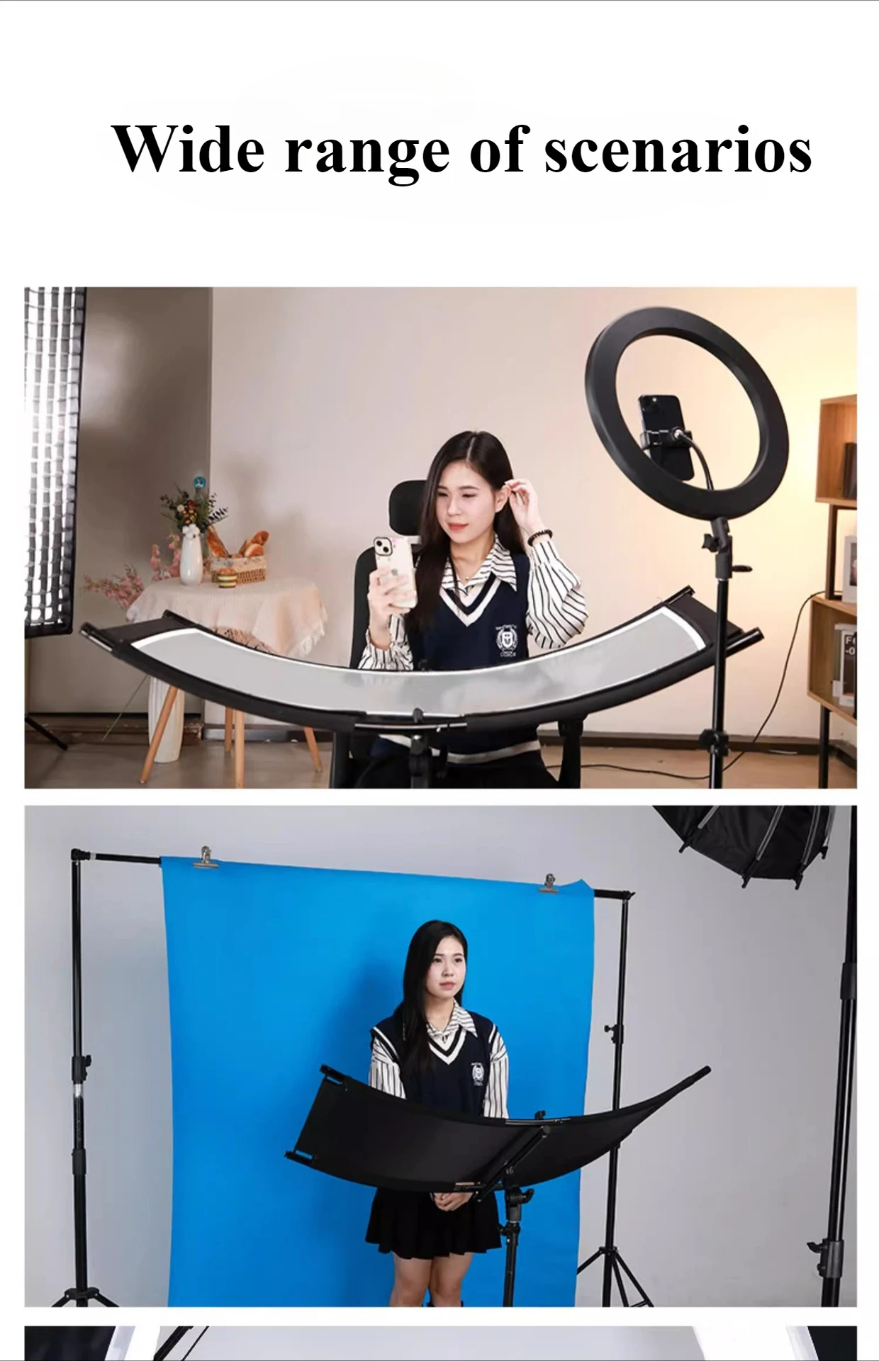 4-Color Cloth U-Type Reflector - огляд і ціна Photography Lighting Types