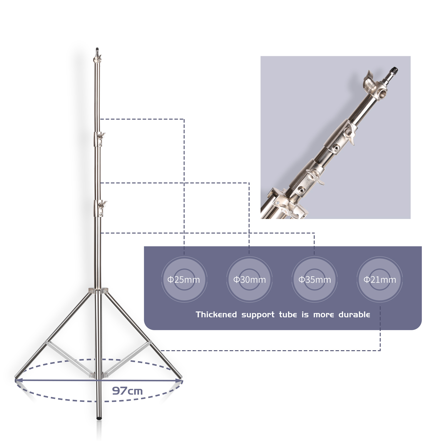 SH 2.8M Stainless Steel Light  - огляд і ціна Photography Lighting Tool