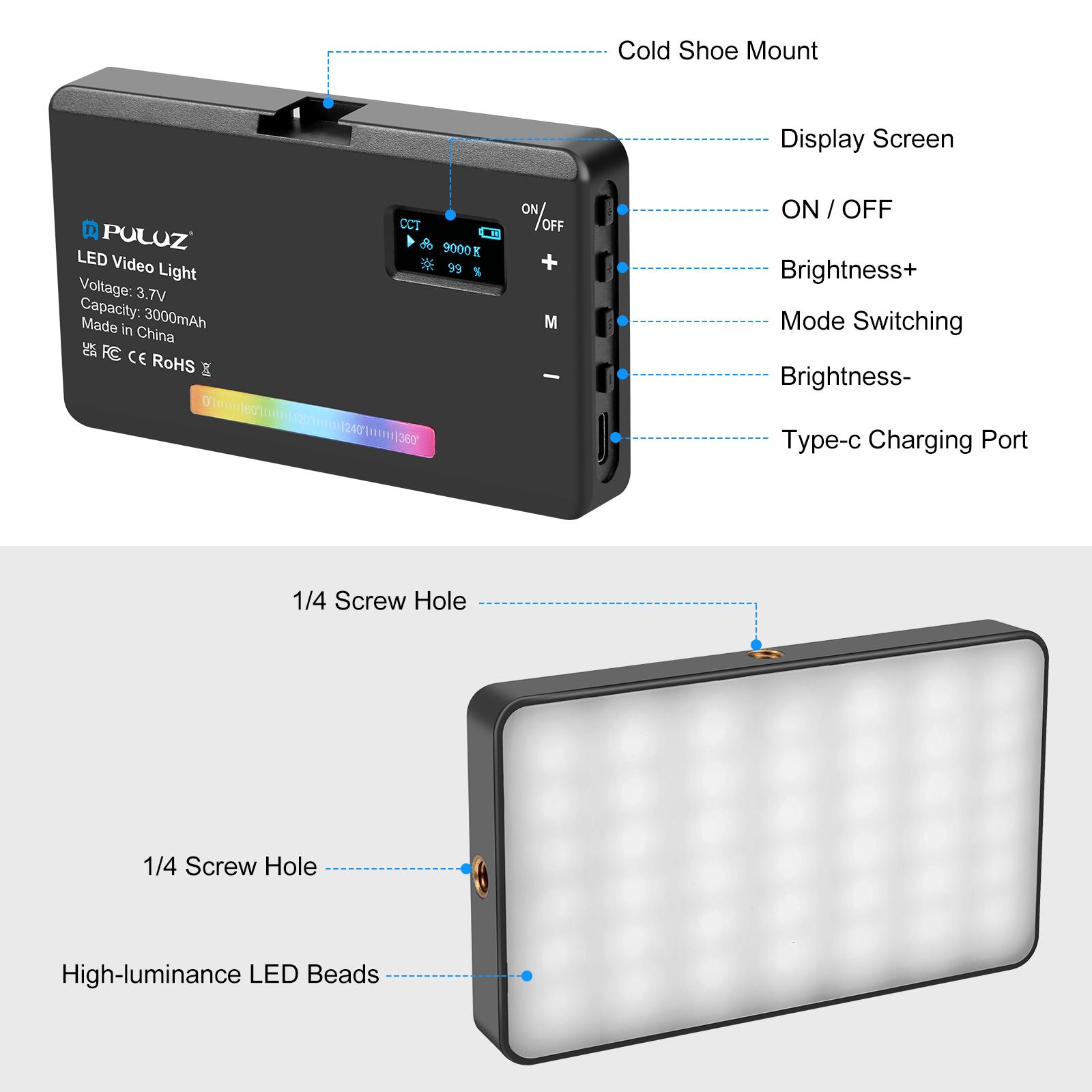 PULUZ Pocket Light 140 LEDs RG - огляд і ціна Photography Lighting Types