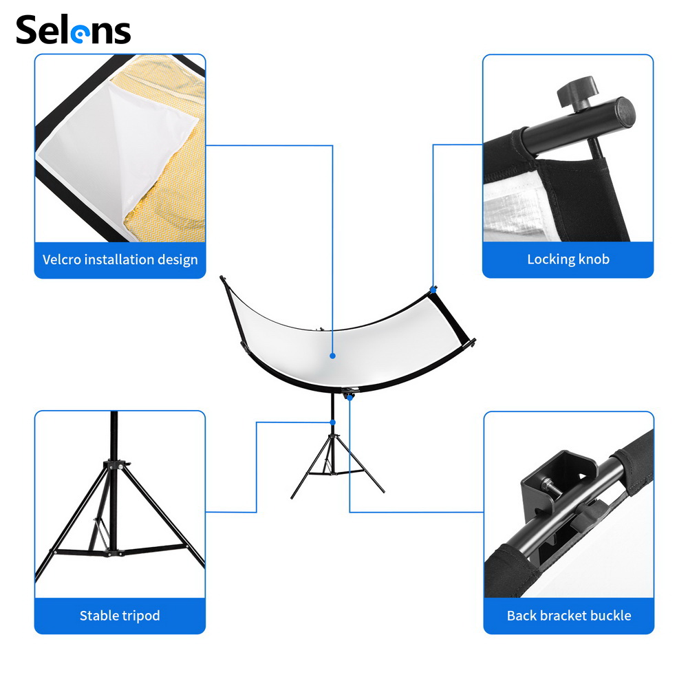 Selens U-Type Reflector W/ Tri - огляд і ціна Photography Lighting Types