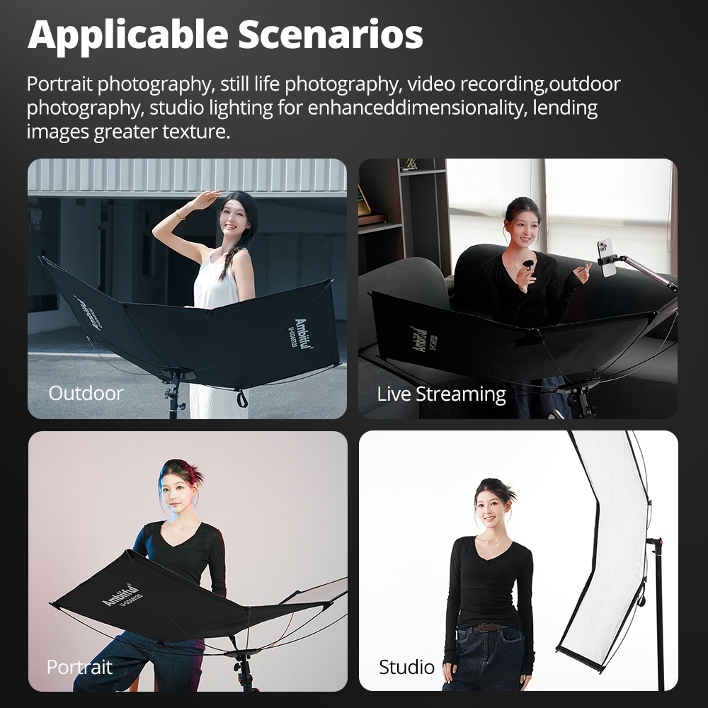 AMBITFUL 3in1 U-Type Light Dif - огляд і ціна Photography Lighting Types