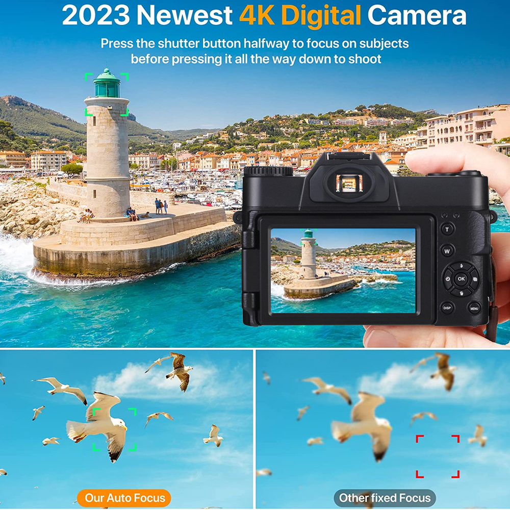 4K HD Video Camera 48MP DSLR D - огляд і ціна Photography Using Lighting