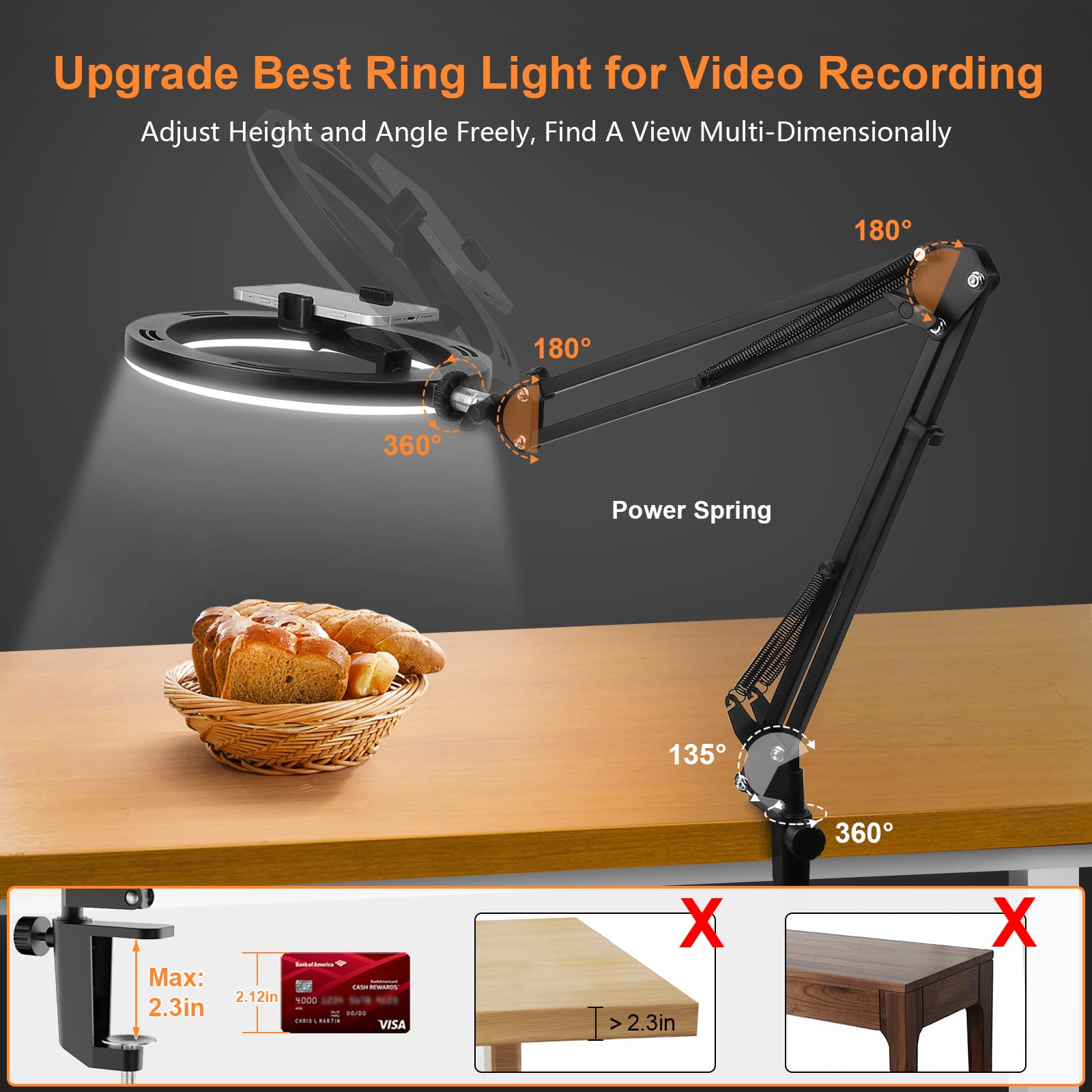 Nice Overhead Tripod With Ring - огляд і ціна Photography Lighting Ring
