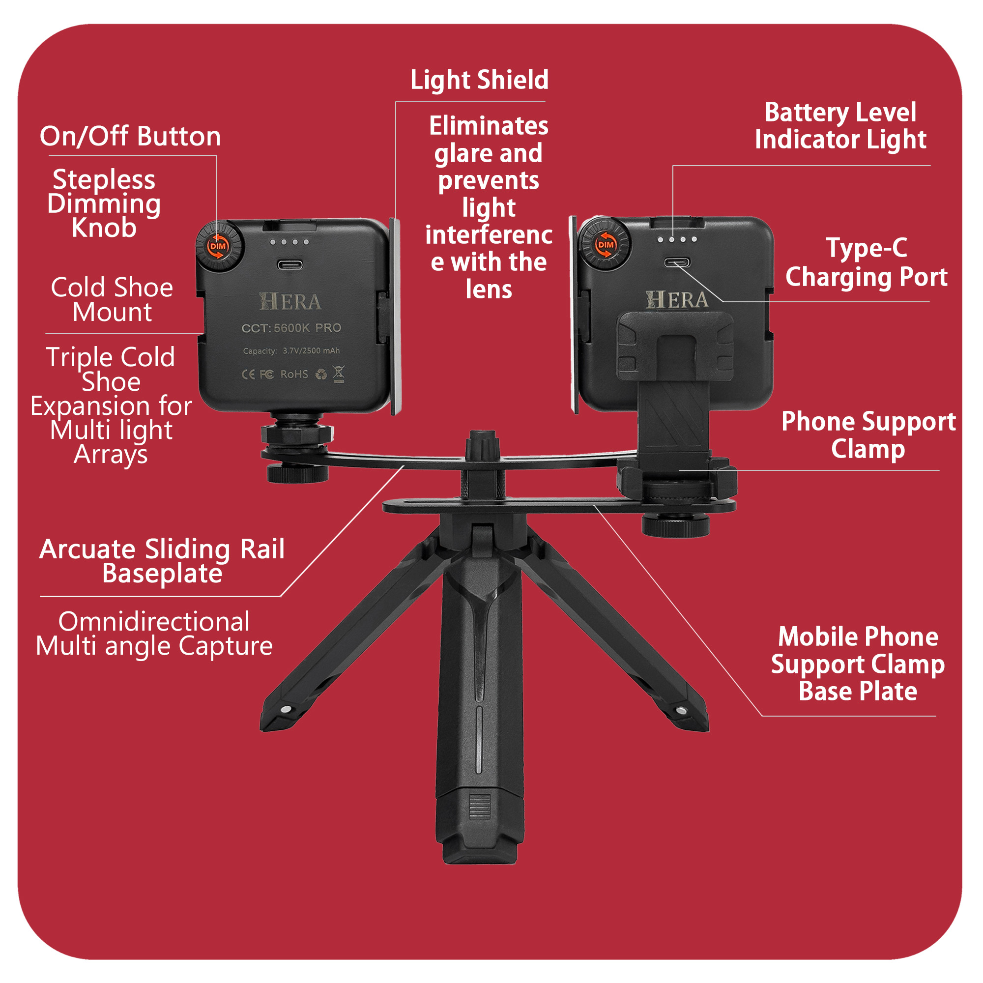 HERA Photography Light MK019 F - огляд і ціна Photography Lighting Tool