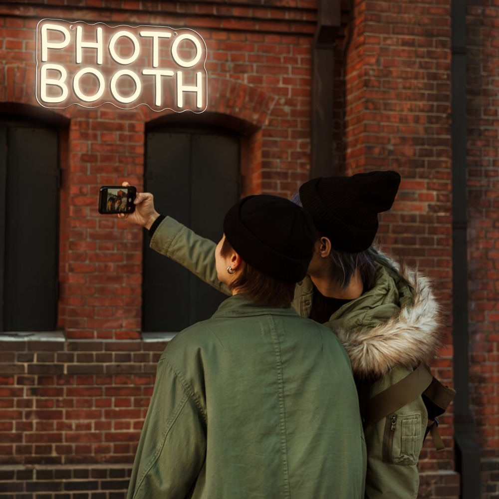 Photo Booth Neon Sign, Photo S - огляд і ціна Photography Lighting Wedding Reception