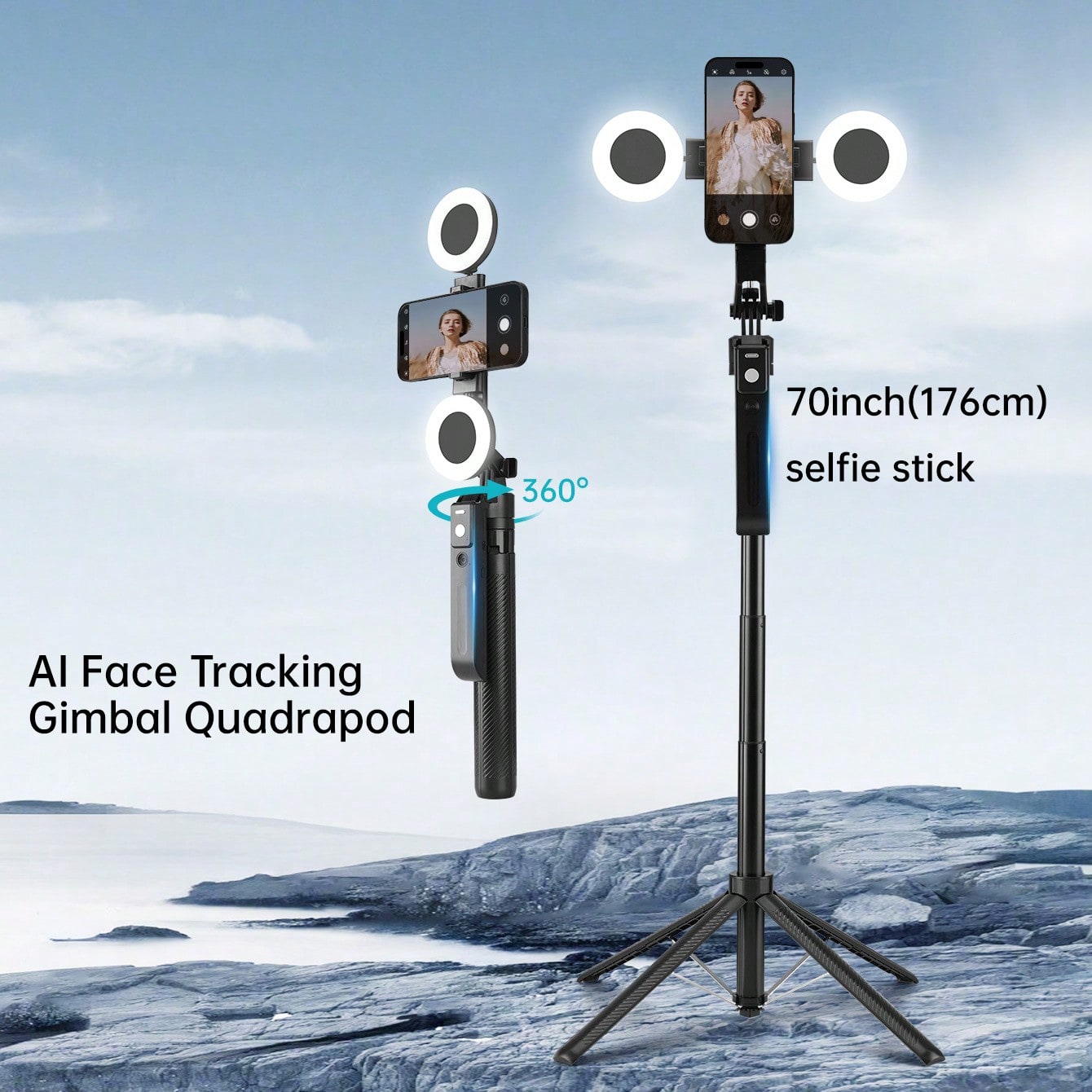 2025 New AI Auto Tracking Self - огляд і ціна Photography Lighting Wireless