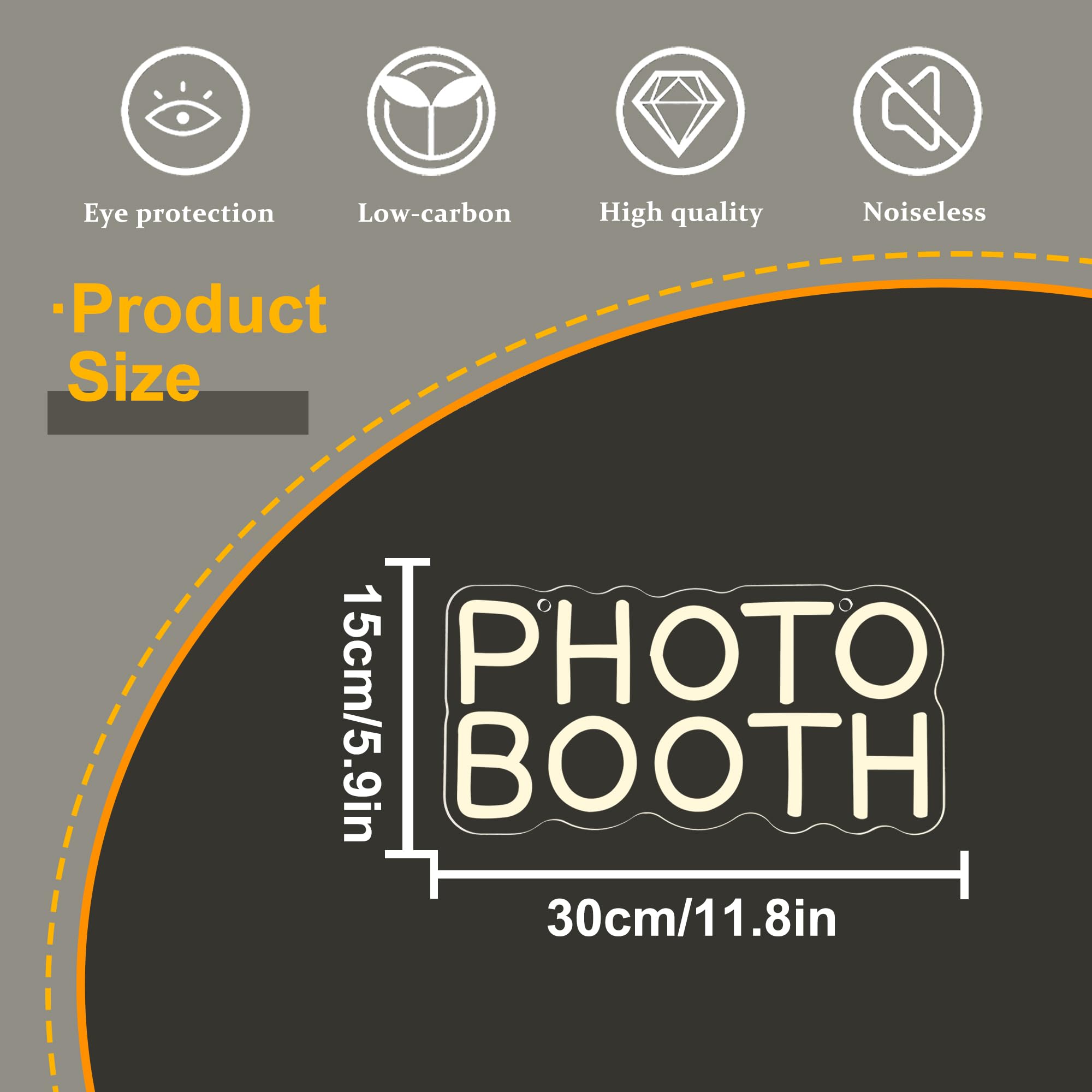 Photo Booth Neon Sign, Dimmabl - огляд і ціна Photography Lighting Wedding Reception