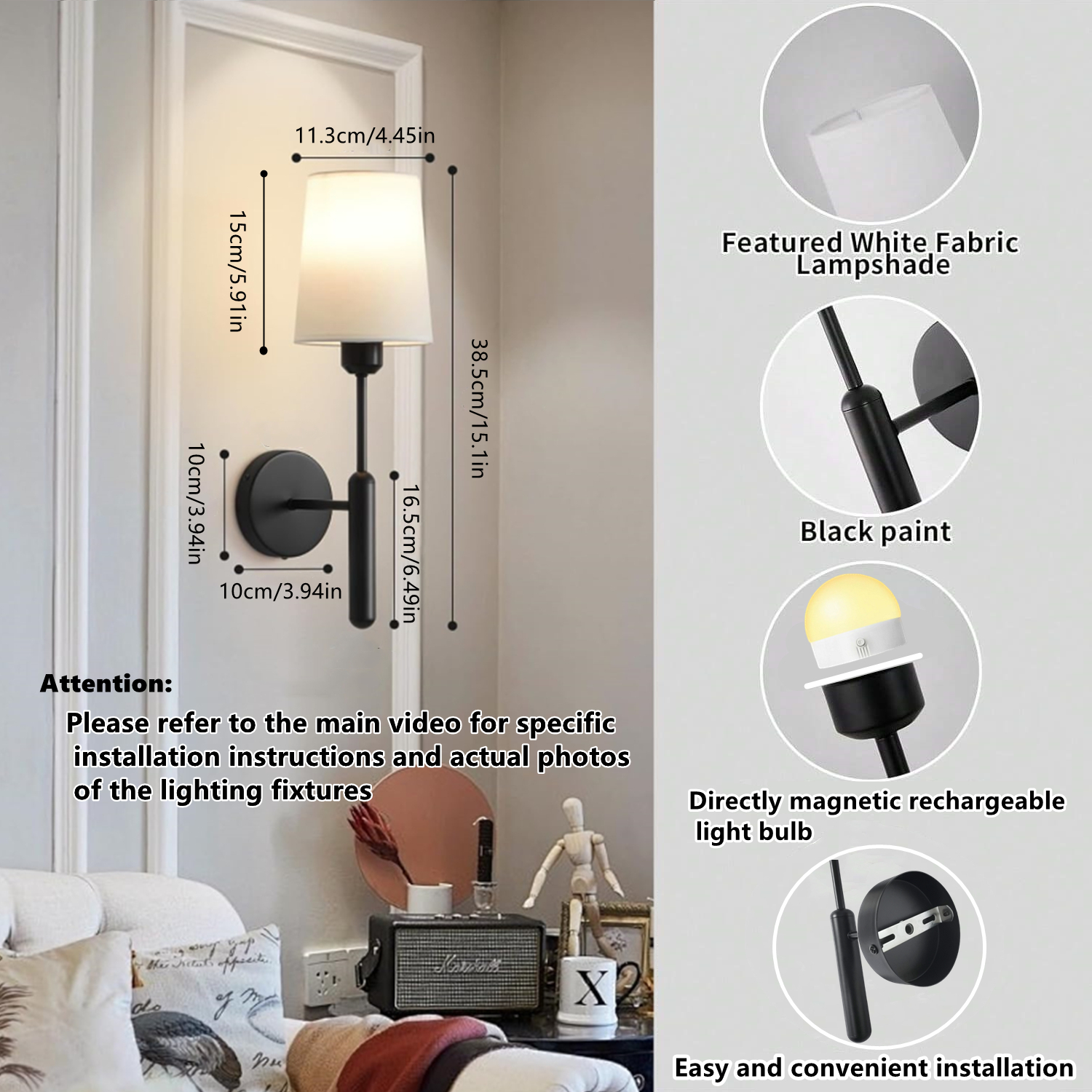 Wiring-Free Rechargeable Batte - огляд і ціна Photography Lighting Wireless