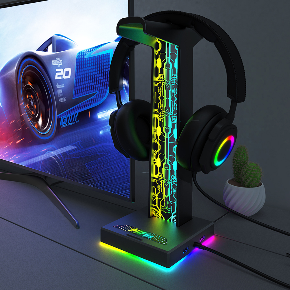 RGB Gaming Headphone Stand Dua - огляд і ціна Photography Lighting Game
