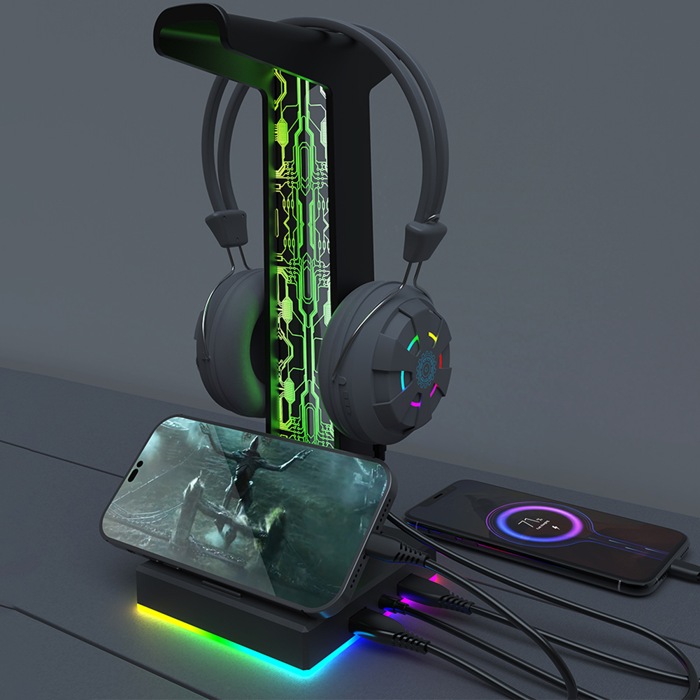 RGB Gaming Headphone Stand Dua - огляд і ціна Photography Lighting Game